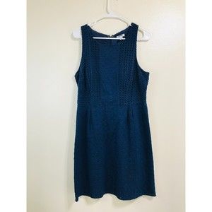 Old Navy Fully Lined Eyelet Lace Fit & Flare Sleeveless Dress, Size 10